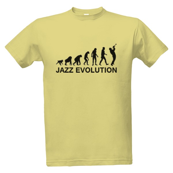 Tričko s potiskem Jazz evolution