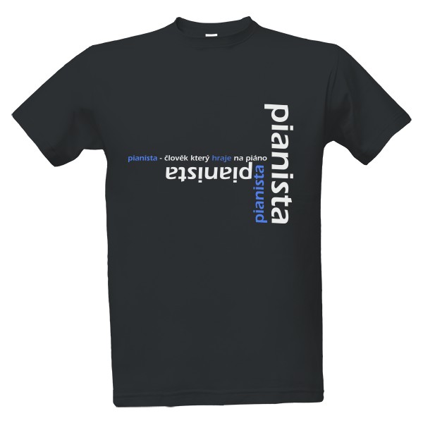 Tričko s potiskem Pianista
