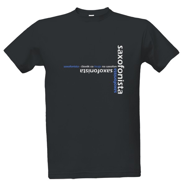 Tričko s potiskem Saxofonista